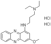 N,N-Diethyl-N'-(3-methoxy-1-phenazinyl)-1,3-propanediamine dihydrochloride molecular structure (CAS 7403-49-8)