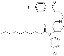 Haloperidol decanoate molecular structure (CAS 74050-97-8)
