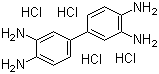 3,3',4,4'-Biphenyltetramine tetrahydrochloride molecular structure (CAS 7411-49-6)