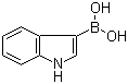 结构式 CAS# 741253-05-4, 吲哚-3-硼酸