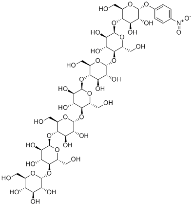 结构式 CAS# 74173-31-2, 4-硝基苯基-α-D-麦芽七糖苷