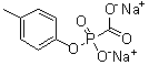 Hydroxy(4-methylphenoxy)phosphinecarboxylic acid oxide disodium salt molecular structure (CAS 74270-24-9)