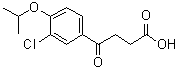 3-Chloro-4-(1-methylethoxy)-gamma-oxobenzenebutanoic acid molecular structure (CAS 74362-74-6)