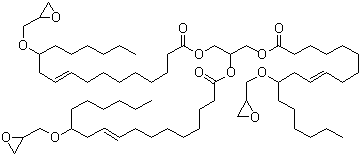 12-(Glycidyloxy)oleic acid glycerol ester molecular structure (CAS 74398-71-3)