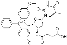5'-O-(4,4'-Dimethoxytrityl)-thymidine-3'-O-succinic acid molecular structure (CAS 74405-40-6)