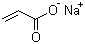 Sodium acrylate molecular structure (CAS 7446-81-3)