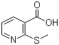 2-(甲硫基)烟酸分子结构 (CAS 74470-23-8)
