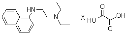 structure of CAS# 74474-31-0, N-(2-Diethylaminoethyl)-1-naphthylamine Oxalate