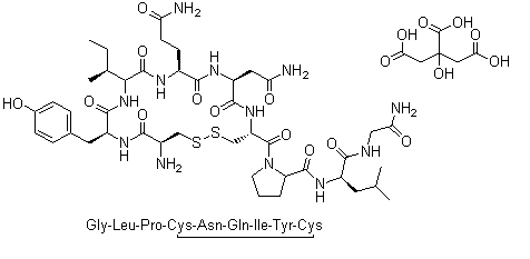 Oxytocin, compd. with citric acid molecular structure (CAS 74499-03-9)