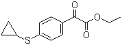 structure of CAS# 745052-94-2, Ethyl 2-[4-(cyclopropylsulfanyl)phenyl]-2-oxoacetate;Ethyl 2-[4-(cyclopropylthio)phenyl]-2-oxoacetate; Ethyl [4-(cyclopropylsulfanyl)phenyl]oxoacetate; [4-(Cyclopropylsulfanyl)phenyl](oxo)acetic acid ethyl ester; [4-(Cyclopropylthio)phenyl](oxo)acetic acid ethyl ester