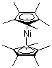 structure of CAS# 74507-63-4, Decamethylnickelocene;Bis(eta5-pentamethylcyclopentadienyl)nickel; Decamethylnickelocene