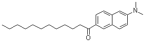 结构式 CAS# 74515-25-6, 6-月桂酰-2-(二甲基氨基)萘