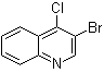 3-Bromo-4-chloroquinoline molecular structure (CAS 74575-17-0)