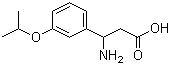3-Amino-3-(3-isopropoxyphenyl)propanoic acid molecular structure (CAS 745775-31-9)