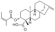 3alpha-当归酰基氧基-等效-贝壳杉-16-烯酸分子结构 (CAS 74635-61-3)