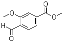 结构式 CAS# 74733-24-7, 4-甲酰基-3-甲氧基苯甲酸甲酯