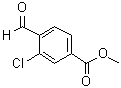 结构式 CAS# 74733-26-9, 3-氯-4-甲酰基苯甲酸甲酯