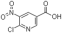 6-氯-5-硝基烟酸分子结构 (CAS 7477-10-3)