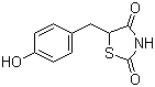 结构式 CAS# 74772-78-4, 5-(4-羟基苄基)-1,3-噻唑烷-2,4-二酮