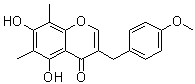 5,7-Dihydroxy-3-[(4-methoxyphenyl)methyl]-6,8-dimethyl-4H-1-benzopyran-4-one molecular structure (CAS 74805-89-3)