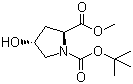N-Boc-trans-4-Hydroxy-L-proline methyl ester molecular structure (CAS 74844-91-0)