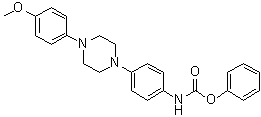[4-[4-(4-Methoxyphenyl)-1-piperazinyl]phenyl]carbamic acid phenyl ester molecular structure (CAS 74853-06-8)