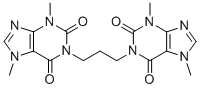 structure of CAS# 74857-22-0, Pentoxifylline EP Impurity K;Bisdionin C;1-[3-(3,7-dimethyl-2,6-dioxopurin-1-yl)propyl]-3,7-dimethylpurine-2,6-dione