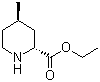 Ethyl (2R,4R)-4-methyl-2-piperidinecarboxylate molecular structure (CAS 74892-82-3)