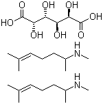 structure of CAS# 7492-31-1, Isometheptene mucate;(RS)-1,5-Dimethylhex-4-enyl(methyl)amine galacto-2,3,4,5-tetrahydroxyadipate; N,1,5-Trimethyl-4-hexenylamine galactarate (2:1)