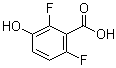 2,6-Difluoro-3-hydroxybenzoic acid molecular structure (CAS 749230-32-8)