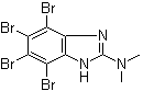 结构式 CAS# 749234-11-5, 2-二甲基氨基-4,5,6,7-四溴苯并咪唑