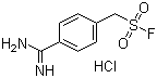 4-Amidinophenylmethanesulfonyl fluoride hydrochloride molecular structure (CAS 74938-88-8)