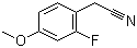 2-Fluoro-4-methoxyphenylacetonitrile molecular structure (CAS 749934-29-0)