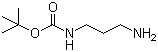 structure of CAS# 75178-96-0, N-Boc-1,3-propanediamine;tert-Butyl N-(3-aminopropyl)carbamate; N-Boc-1,3-diaminopropane