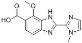 7-Methoxy-2-(1-methyl-1H-imidazol-2-yl)-1H-benzimidazole-6-carboxylic acid molecular structure (CAS 752986-89-3)