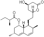 Lovastatin molecular structure (CAS 75330-75-5)