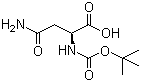 BOC-L-天冬酰胺分子结构 (CAS 7536-55-2)