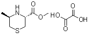 (3R-trans)-5-Methyl-3-thiomorpholinecarboxylic acid methyl ester ethanedioate (1:1) molecular structure (CAS 75364-92-0)