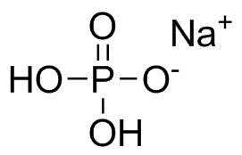 磷酸二氢钠分子结构 (CAS 7558-80-7)