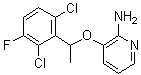 结构式 CAS# 756520-67-9, [3-[1-(2,6-二氯-3-氟苯基)乙氧基]吡啶-2-基]胺