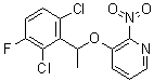 3-[1-(2,6-Dichloro-3-fluorophenyl)ethoxy]-2-nitropyridine molecular structure (CAS 756521-08-1)
