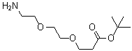 structure of CAS# 756525-95-8, 3-[2-(2-Aminoethoxy)ethoxy]propanoic acid 1,1-dimethylethyl ester