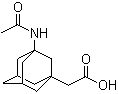 3-Acetamido-1-adamantaneacetic acid molecular structure (CAS 75667-93-5)