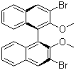 (S)-3,3'-Dibromo-2,2'-dimethoxy-1,1'-binaphthyl molecular structure (CAS 75714-60-2)