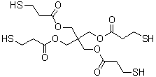 季戊四醇四(3-巯基丙酸酯)分子结构 (CAS 7575-23-7)
