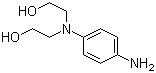 2,2'-(4-氨基苯基亚氨基)二乙醇分子结构 (CAS 7575-35-1)