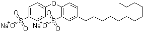 structure of CAS# 7575-62-4, Disodium 4-dodecyl-2,4'-oxydibenzenesulfonate;4-Dodecyl-2-(4-sulfophenoxy)-benzenesulfonic acid disodium salt