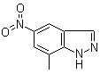structure of CAS# 75785-12-5, 7-Methyl-5-nitro-1H-indazole