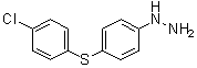 [4-[(4-Chlorophenyl)thio]phenyl]hydrazine molecular structure (CAS 75787-58-5)