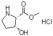 (3R)-3-Hydroxy-L-proline methyl ester hydrochloride molecular structure (CAS 757961-41-4)